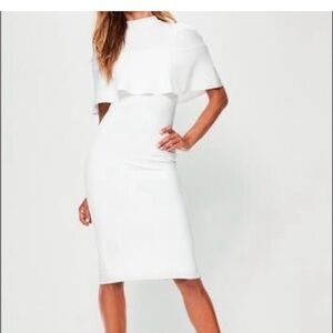 Missguided size 2 White Cape Dress